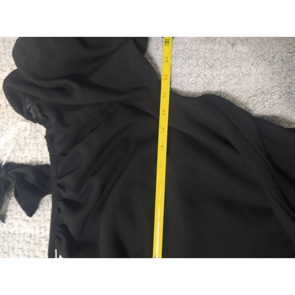 Red Carter Maxi Fringe Cold Shoulder Dress Bk Md Boho Beachy Cottagecor Feminine - Picture 8 of 10